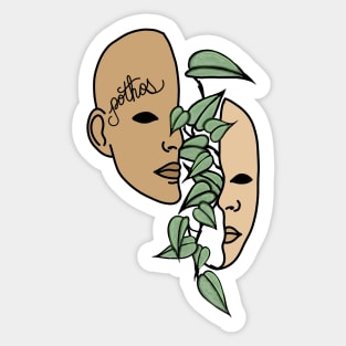 Pothos, House Plant Lover, Creepy and Weird Sticker